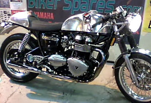 Thruxton Cafe Racer - Finished Bike, Youtube Clip Added