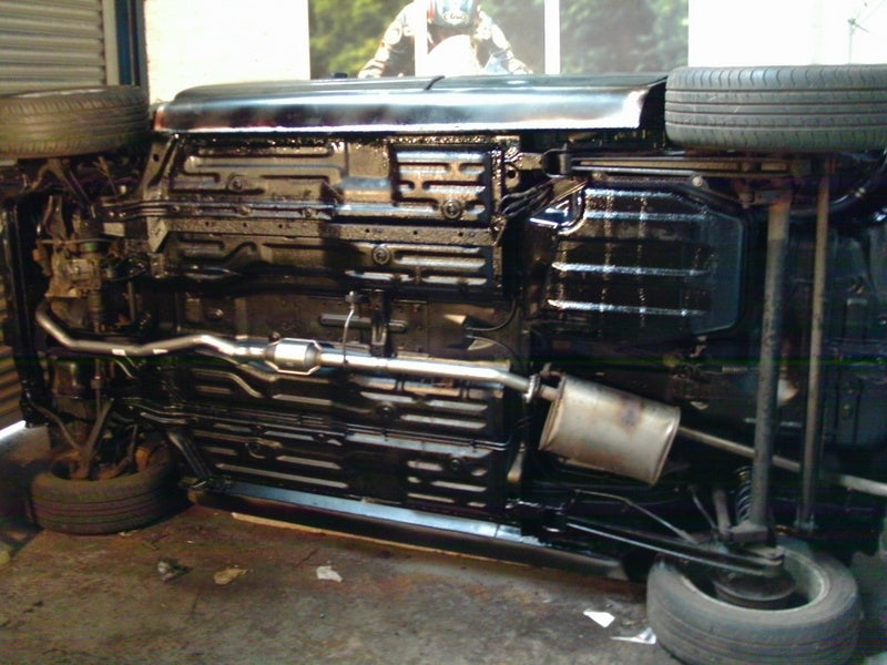 Johnny Cab - Under body work done, ready to go back on its wheels